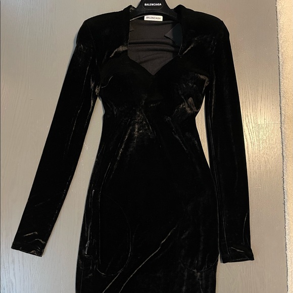 Balenciaga Velvet Dress 